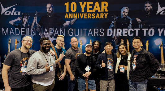 Celebrating 10 Years of Vola Guitars at the 2025 NAMM Show!